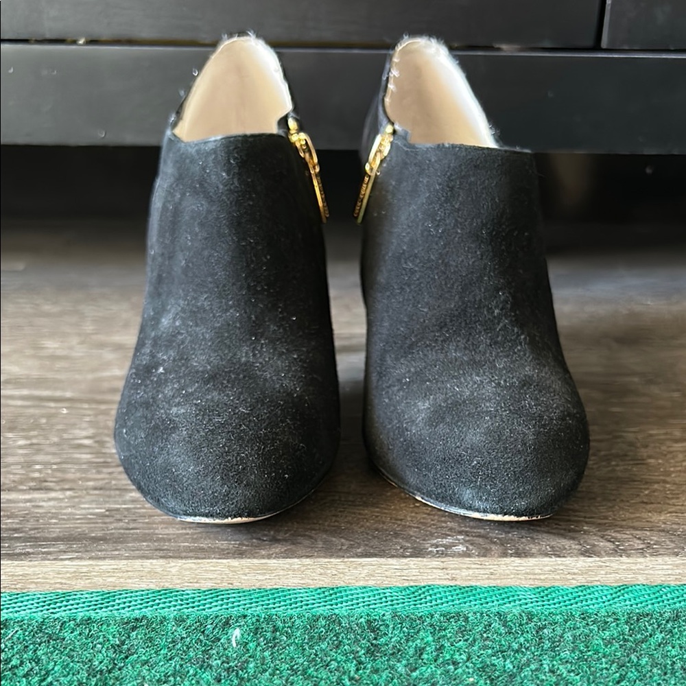 Michael Kors Elegant Black Suede Sammy Ankle Boots